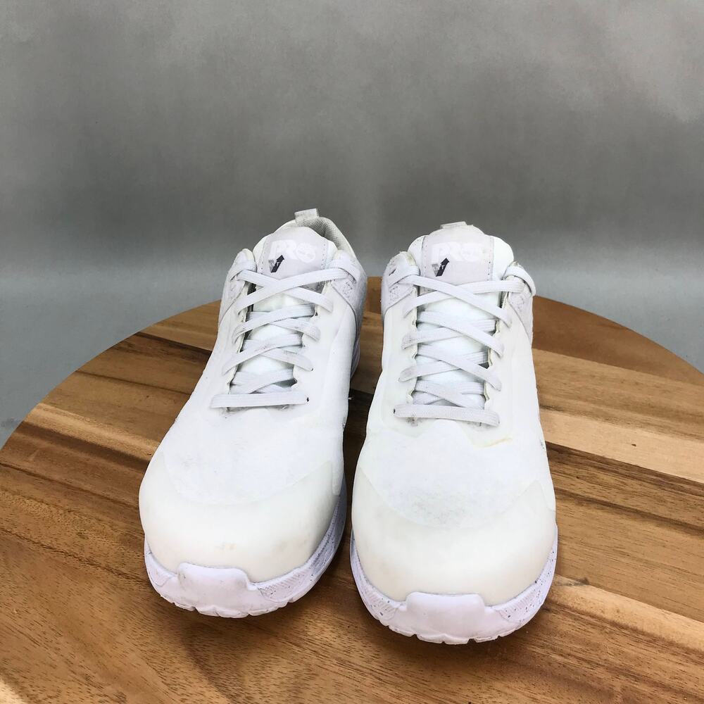 Timberland PRO Overdrive Comp Toe Work Shoes Womens 6.5 White Mesh Lace Up - Picture 2 of 7